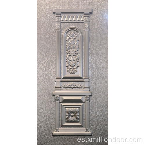 Diseño clásico estampado de piel de puerta de metal